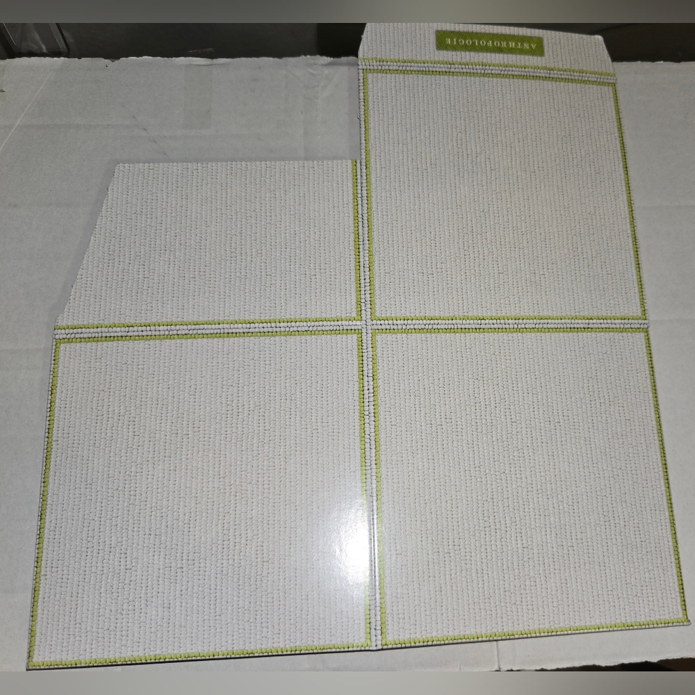 Anthropologie White, Red and Green Candle Gift Box . 2025 Holiday Gift Wrap